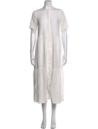 Pre-owned Hunter Long Dress In White