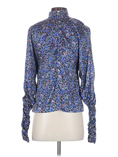 Pre-owned Hunter Long Sleeve Blouse In Blue