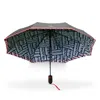 Hunter Luggage Hunter Double Sided Compact Umbrella In Neutral
