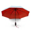 Hunter Luggage Hunter Double Sided Compact Umbrella In Red