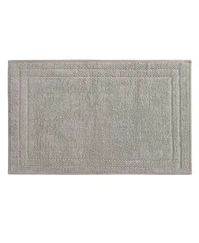 Hunter Luxe Looped Cotton Bath Mat, 20"x32" In Gray