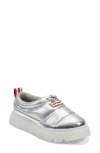 Hunter Madi Platform Puffer Slipper In Silver