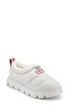 Hunter Madi Platform Puffer Slipper In White