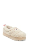 Hunter Madisons Faux Shearling Clog In Neutral