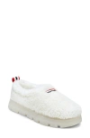 Hunter Madisons Faux Shearling Clog In White