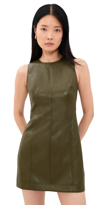 Hunter Madix Faux Leather Mini Dress Pinegrove