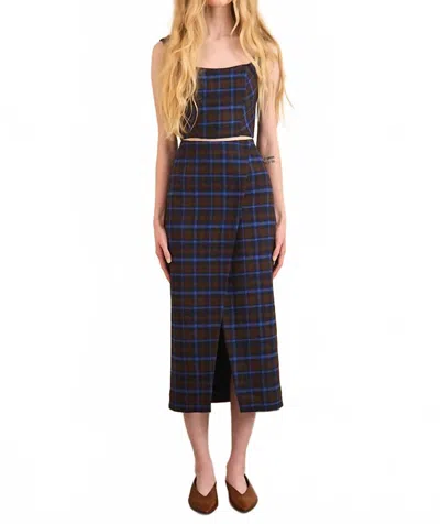 Hunter Manor Wrap Skirt In Aspen Plaid In Multi