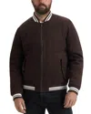 Hunter Manstone Water Repellent Varsity-style Jacket In Brown
