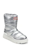 Hunter Maribel Snow Boot In Silver