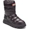 Hunter Maribels Waterproof Snow Boot In Black