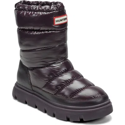 Hunter Maribels Waterproof Snow Boot In Black
