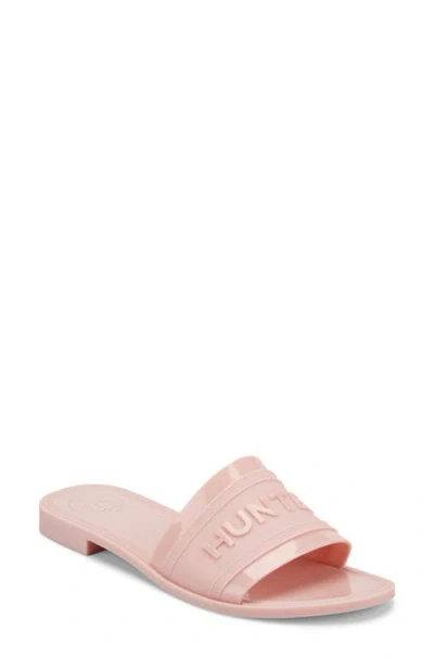 Hunter Marina Slide Sandal In Pink
