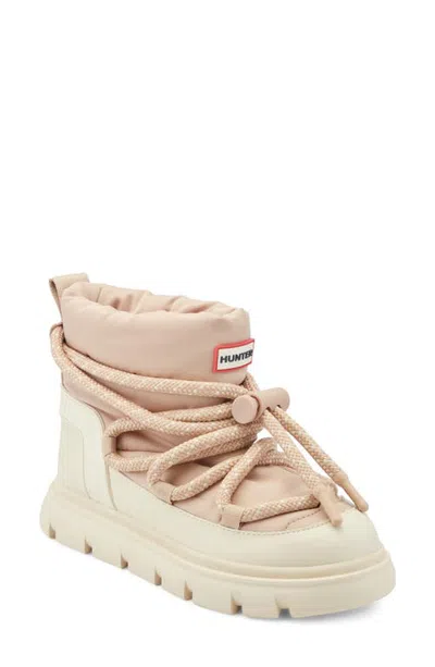 Hunter Marlay Water Resistant Winter Boot In Light Natural 110