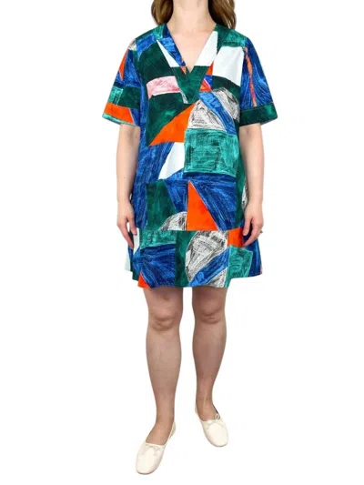Hunter Mason Dress In Mosaic In Multi