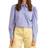 Hunter Maven Shirt Marfa Stripe In Blue Stripe In Purple