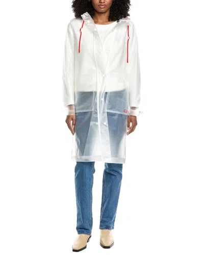 Hunter Medium Rain Coat In White