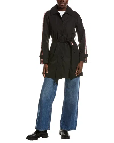 Hunter Medium Trench Coat In Black