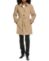 Hunter Medium Trench Coat In Brown