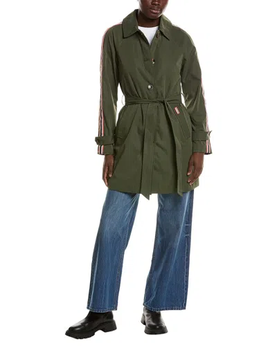 Hunter Medium Trench Coat In Green