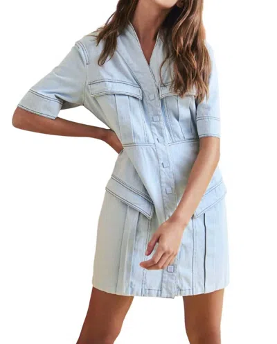 Hunter Melanie Dress In Light Denim In Blue