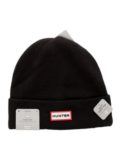 Pre-owned Hunter Men's Black Wook  Winter Beanie