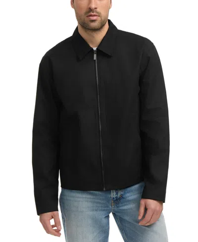 Hunter Men's Foster Wax Trucker Jacket In Black
