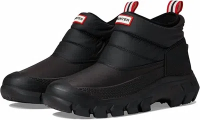 Hunter Men's Intrepid Ankle Snow Boot In Black