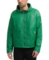 Hunter Men's Jay Crinkled Wax Jacket In Bright Green