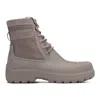 Hunter Men's London Insulated Waterproof Duck Boots 13 Medium Natural In Gray