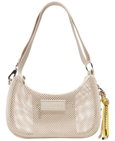 Hunter Men's Loop Back Mesh Crossbody Bag In Neutral