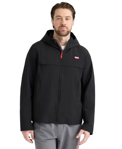 Hunter Men's Miles Seam Sealed Shell Hooded Jacket In Black