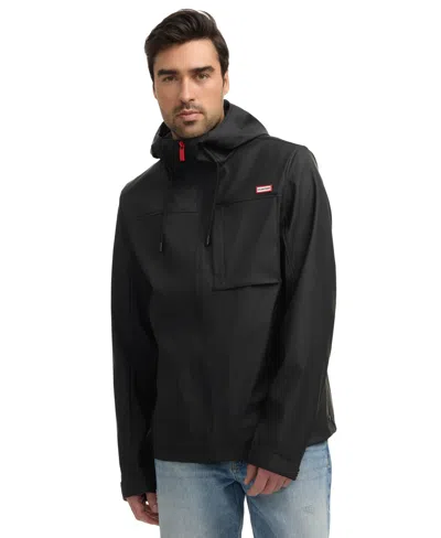 Hunter Men's Mill 2.0 Rubberized Water-repellent Rain Jacket In Black