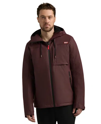 Hunter Men's Mill 2.0 Rubberized Water-repellent Rain Jacket In Morel