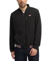Hunter Men's Moorgate Zip Logo Bomber Jacket In Black