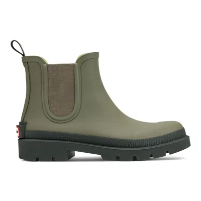 Hunter Men's Orford Waterproof Chelsea Boots 13 Medium Green