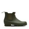 Hunter Men's Original Chelsea Boots 13 Dark Olive In Green