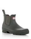 Hunter Original Waterproof Chelsea Rain Boot In Dark Olive