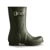 Hunter Men's Original Short Rain Boots 9 Dark Olive In Green
