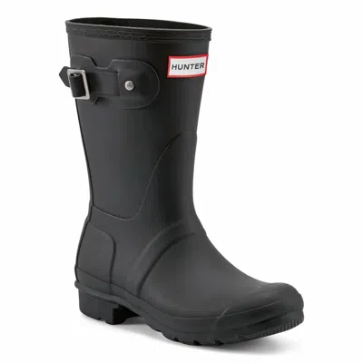Hunter Men's Original Short Waterproof Rain Boots In Black