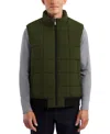 Hunter Men's Reversible Stand-collar Vest In  Green,black