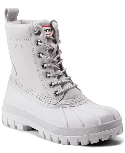 Hunter Men's Southall Waterproof Duck Boots From Finish Line In Light Gray