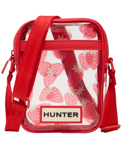 Hunter Men's Transfer Clear Crossbody Bag In Red