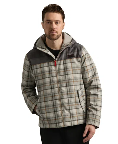 Hunter Men's Zipper-front Plaid Print Jacket In Rockridge