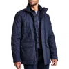 Hunter Mens Insulated Cotton Utility Jacket In Blue