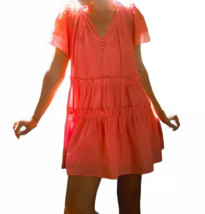 Hunter Merritt Dress In Peony In Pink