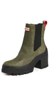 Hunter Women's Winica Casual Booties From Finish Line In Scots Bark/black