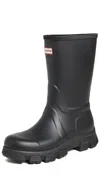 Hunter Micah Lug Sole Waterproof Rain Boot In Black
