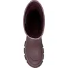 Hunter Micah Lug Sole Waterproof Rain Boot In Chestnut Crust