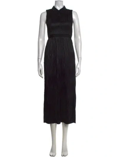 Pre-owned Hunter Midi Length Dress In Black