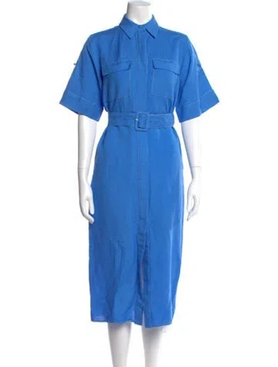 Pre-owned Hunter Midi Length Dress In Blue